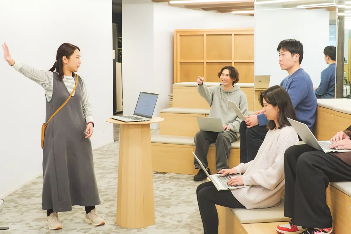 知識をシェアするプレゼンテーションエリア